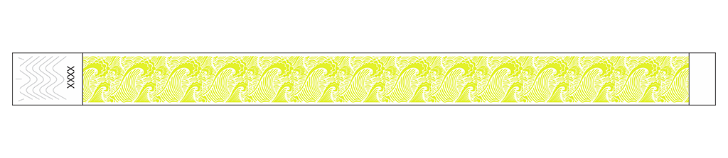 Waves - 3/4" Tyvek® Wristbands