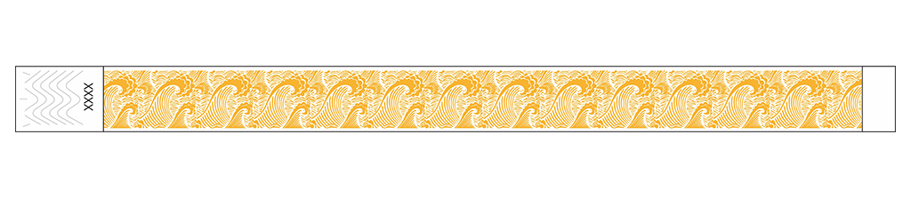 Waves - 3/4" Tyvek® Wristbands