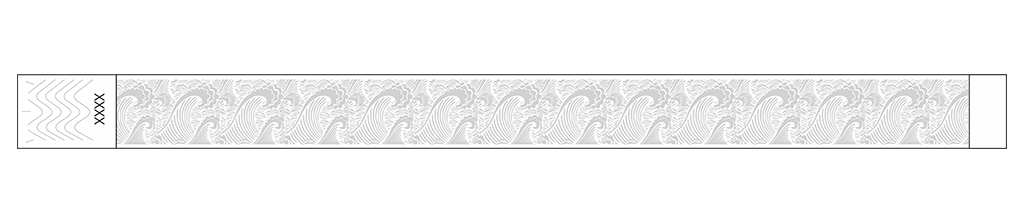 Waves - 3/4" Tyvek® Wristbands