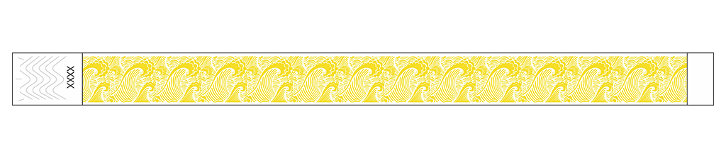Waves - 3/4" Tyvek® Wristbands