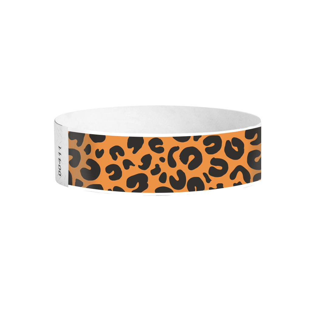 Wildcat Tyvek wristbands Canada – leopard print event wristbands for festivals and parties