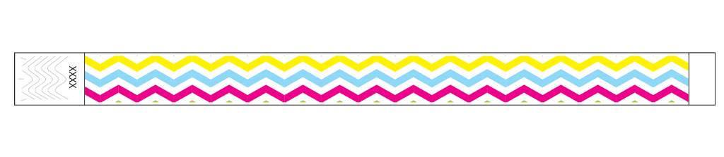 Zigzag - 3/4" Tyvek® Wristbands