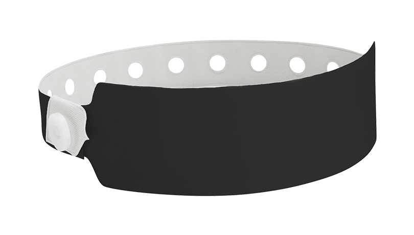 Vinyl Wide Face Wristbands