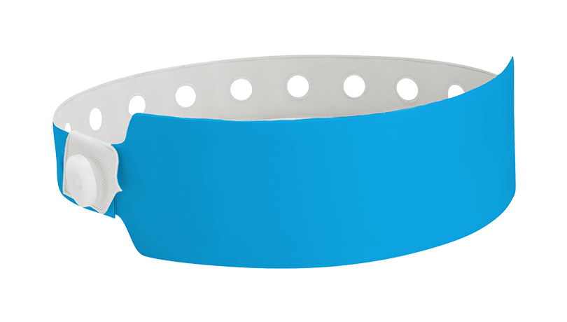 Vinyl Wide Face Wristbands