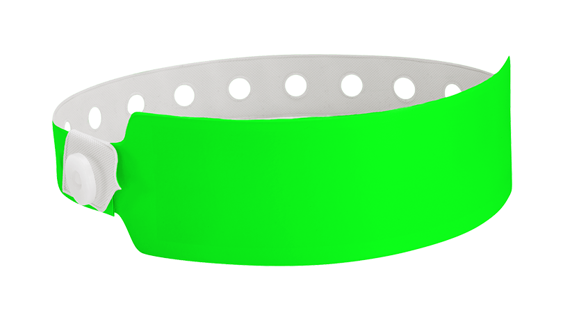 Vinyl Wide Face Wristbands
