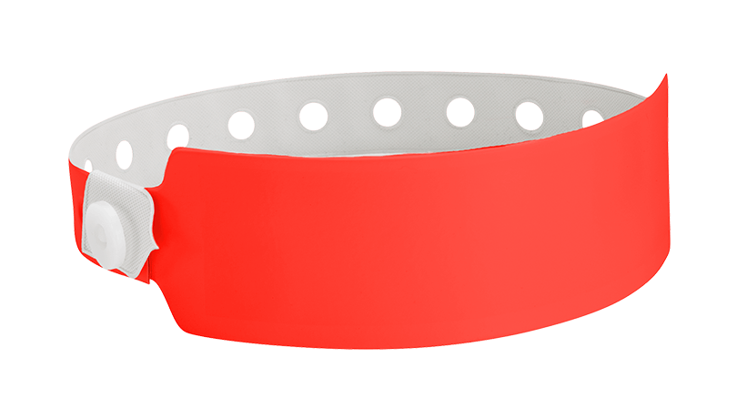 Vinyl Wide Face Wristbands