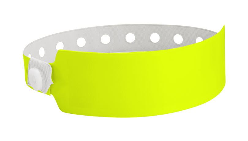 Vinyl Wide Face Wristbands