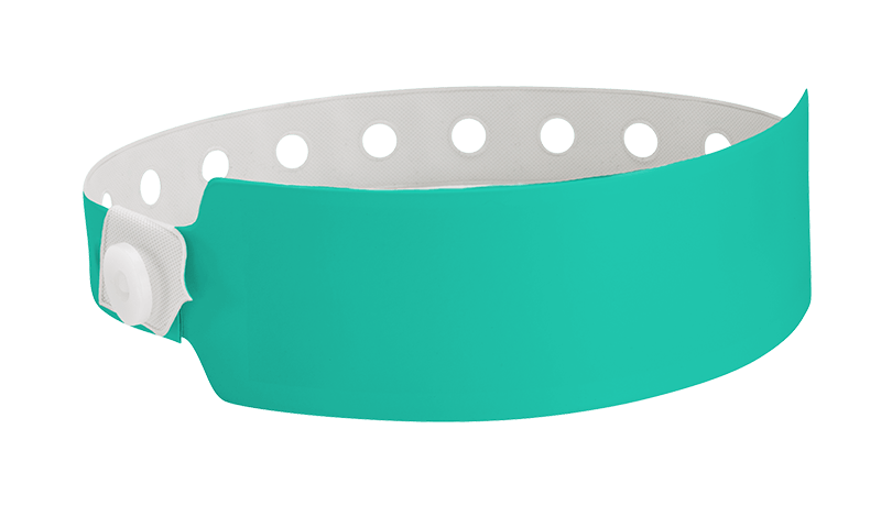Vinyl Wide Face Wristbands