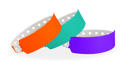 Vinyl wide-face wristbands Canada – durable waterproof multi-day wristbands with snap closure